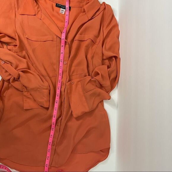 Simply Styled by Sears | Medium Top| Career wear| button down - Picture 11 of 11